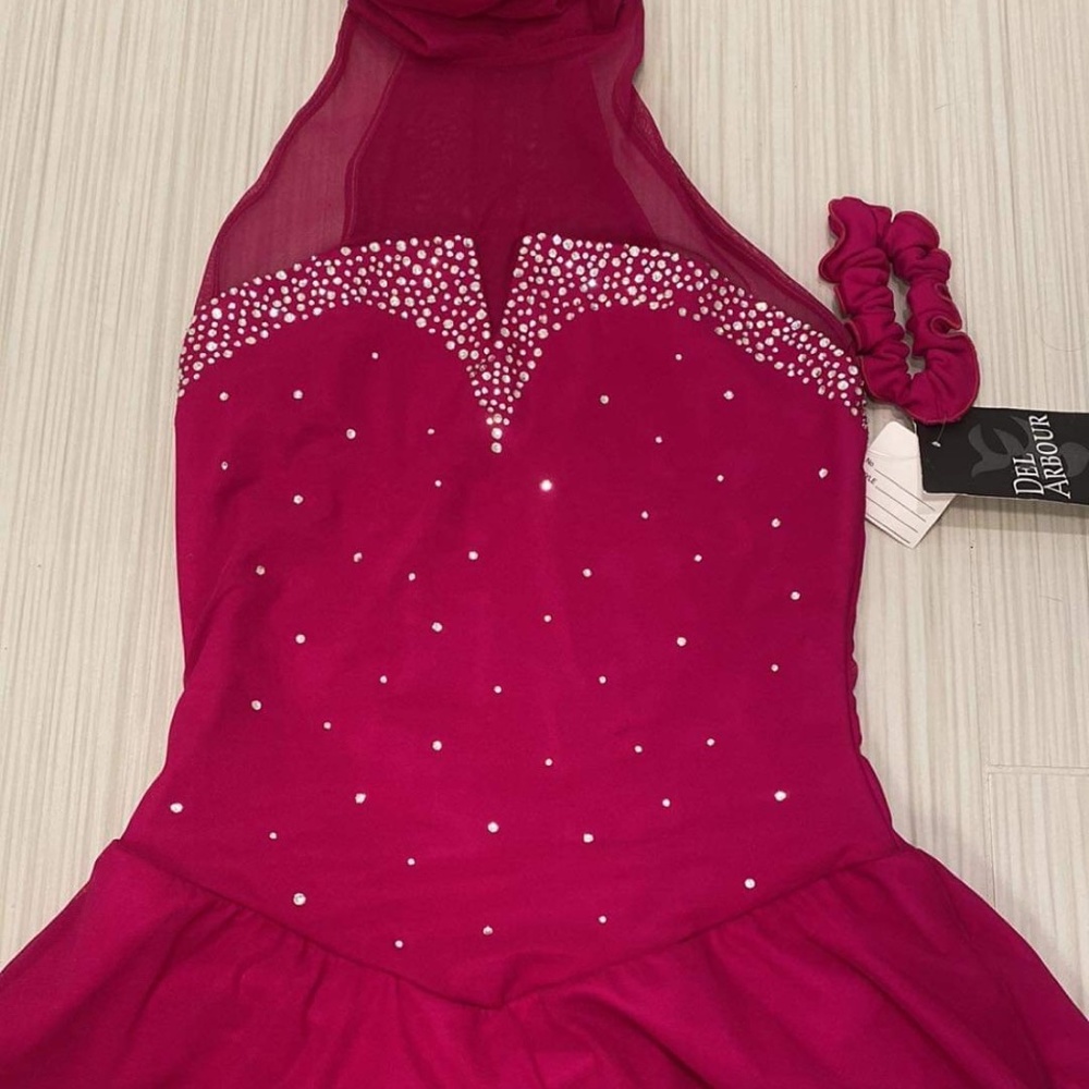 Del Arbour adult small figure skating dress